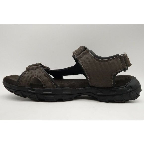 Skechers Relaxed Fit Brown Casual Adjustable Slip On Sandals Shoes Men\'s 10 main image 5